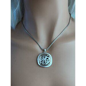 Brighton Spin Master Silver and Gold Toned Reversible Necklace